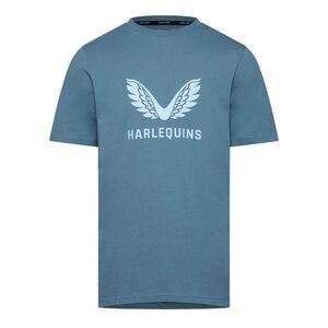 Castore Mens Harlequins F.C. Wings T-Shirt / Bluestone